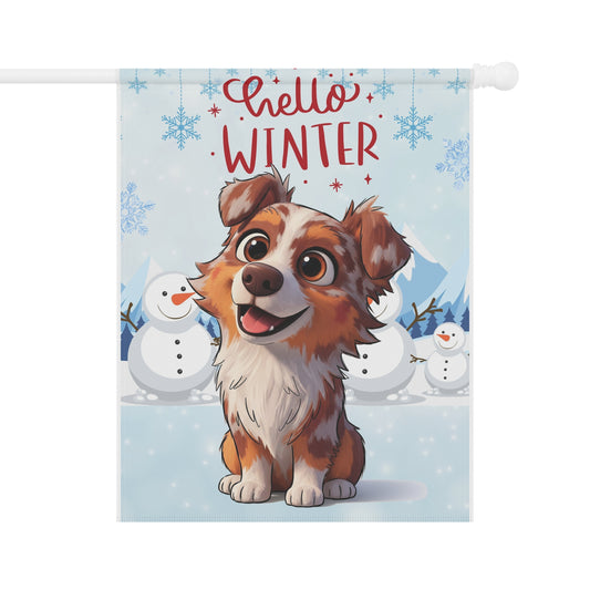 Aussie Hello Winter Garden Banner