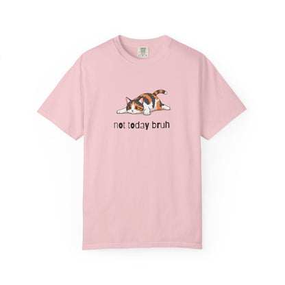 Short hair calico cat Not Today Bruh T-Shirt