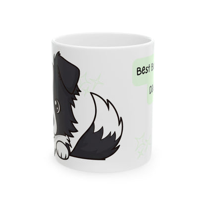Border Collie Peek-a-Boo Mug | Best Border Collie Daddy Gift