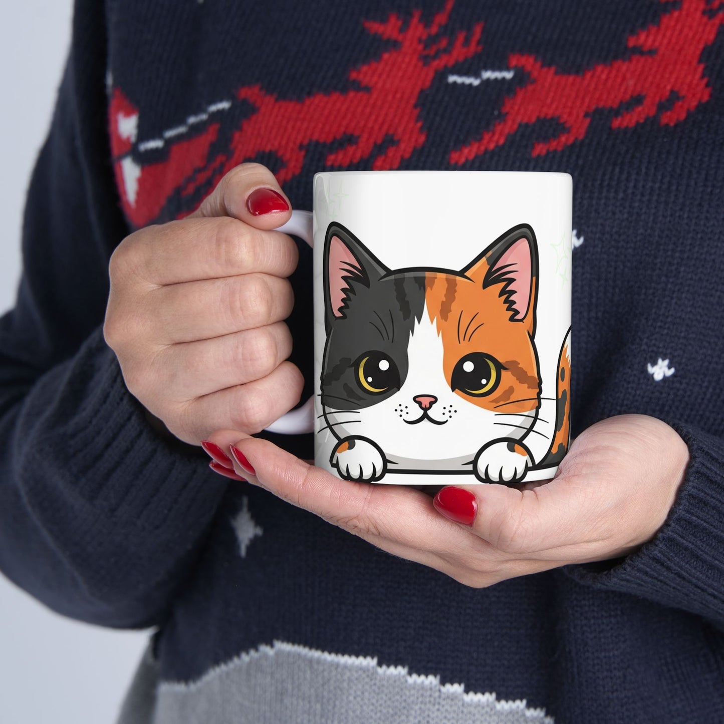 Cat Peek-a-Boo Mug | Best Daddy Gift