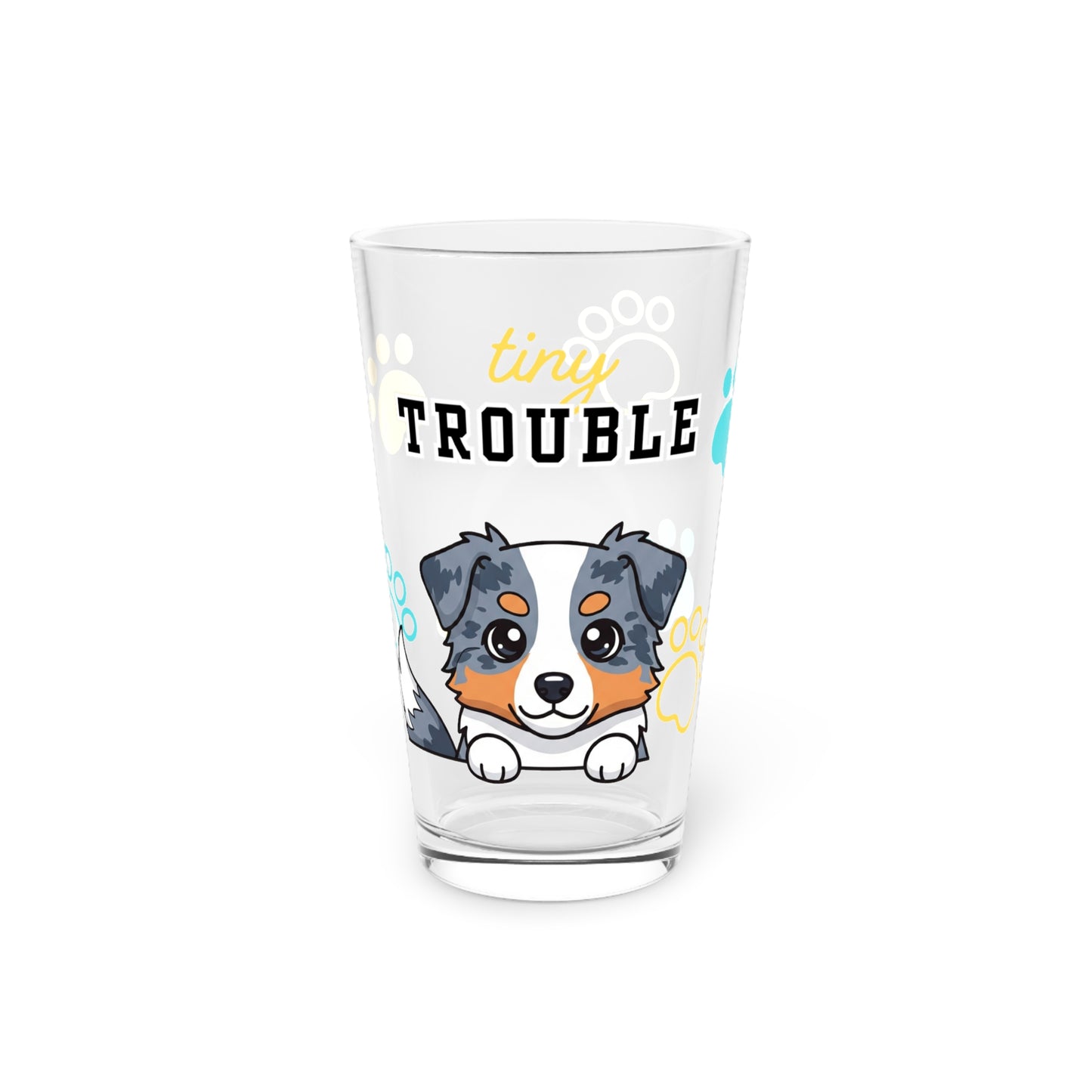Aussie Tiny Trouble Pint Glass