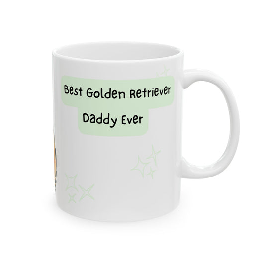 Golden Retriever Peek-a-Boo Mug | Best Golden Retriever Daddy Gift