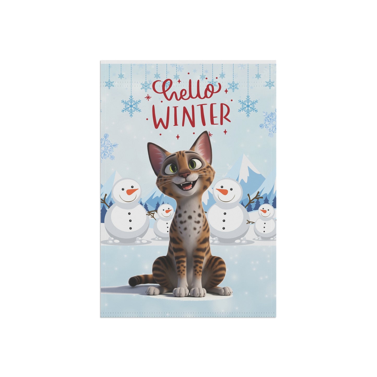 Ocicat Hello Winter Garden Banner