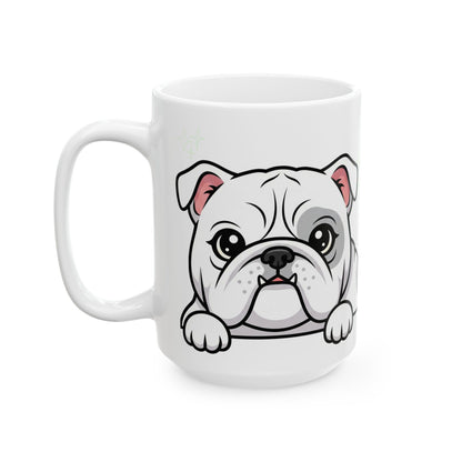 Bulldog Peek-a-Boo Mug | Best Bulldog Mama Gift
