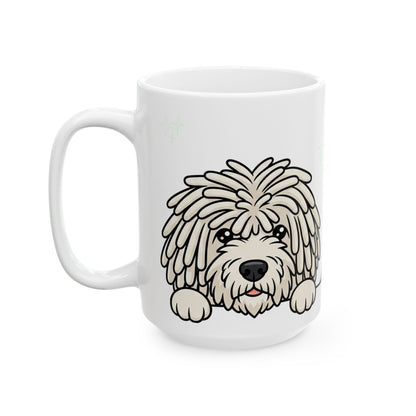 Komondor Peek-a-Boo Mug | Best Komondor Mama Gift
