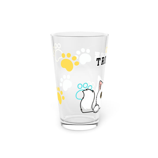 Exotic Shorthair Tiny Trouble Pint Glass