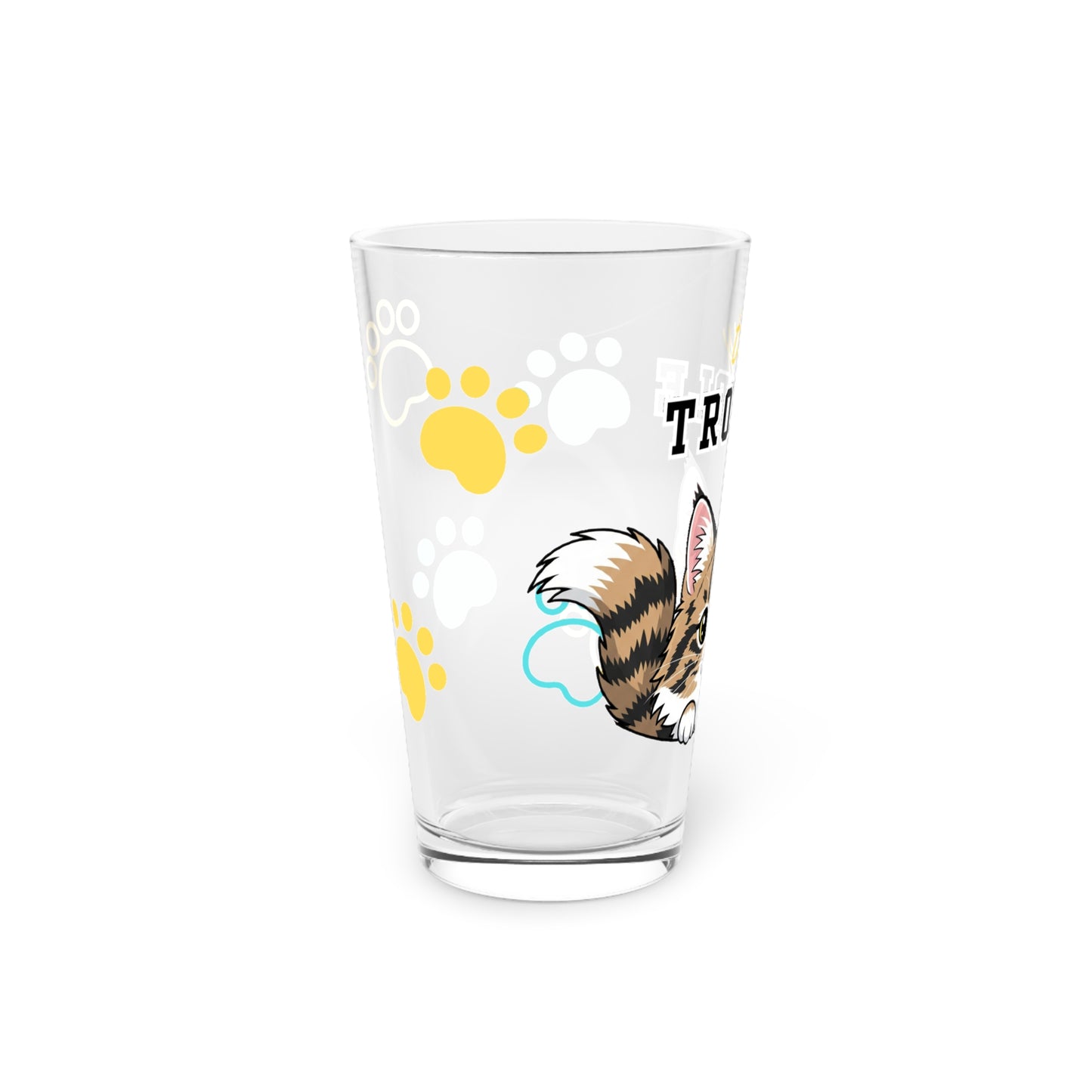 Norwegian Forest Tiny Trouble Pint Glass