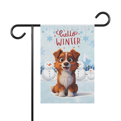 Aussie Hello Winter Garden Banner