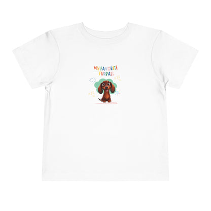 Dacshund Favorite Furball Toddler Tee