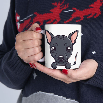 Peruvian Hairless Peek-a-Boo Mug | Best Hairless Dog Daddy Gift