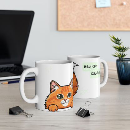 Cat Peek-a-Boo Mug | Best Cat Daddy Gift
